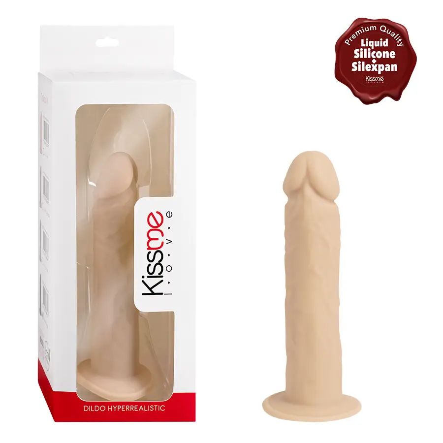Silicona Suave Realista Con Ventosa Caramelo Talla M by KISSME LOVE
